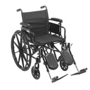 Cruiser X4 Lightweight Dual Axle Wheelchair with Adjustable Detatchable Arms (Desk Arms, 20" Seat)_image_11