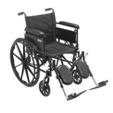 Cruiser X4 Lightweight Dual Axle Wheelchair with Adjustable Detatchable Arms (Full Arms, 16" Seat)_image_21