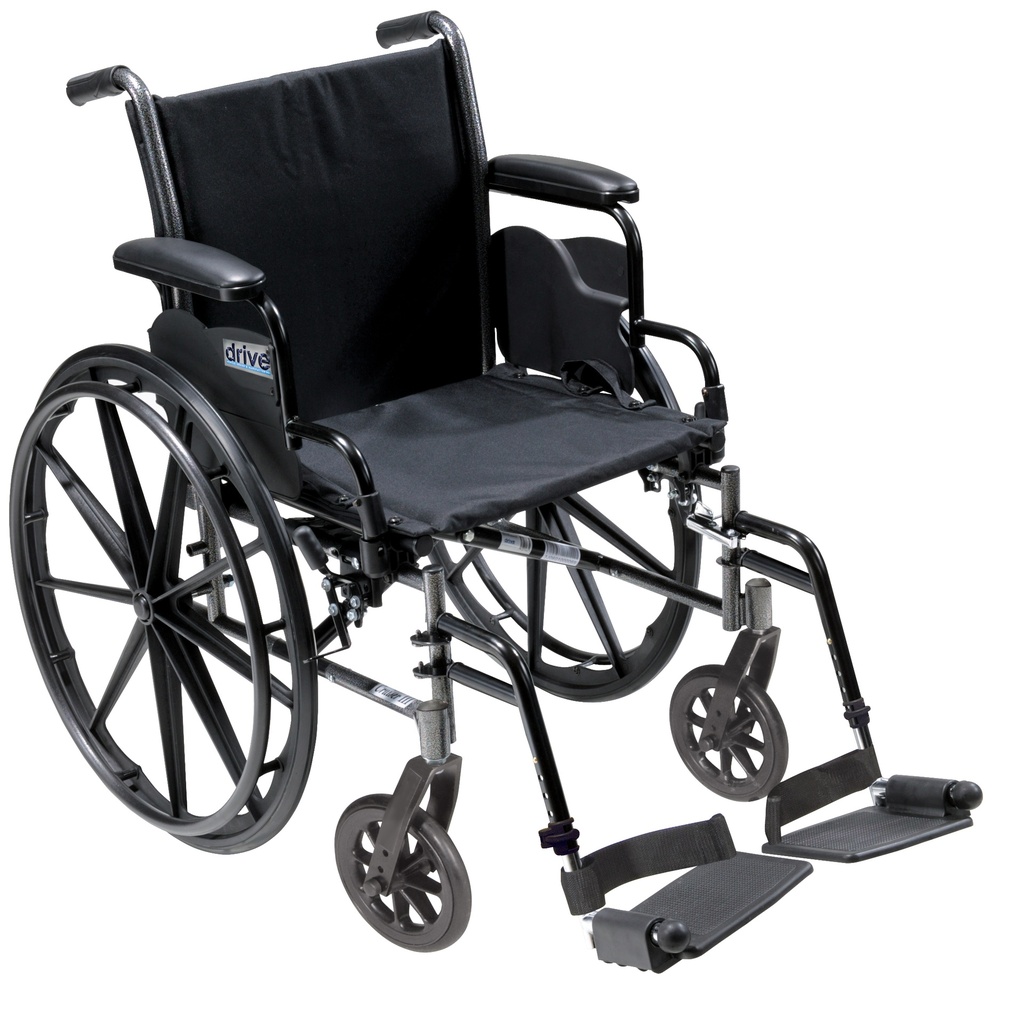 Cruiser III Light Weight Wheelchair with Flip Back Removable Arms (Flip Back Removable Desk Arms and Swing away Footrests, 20" Seat)_image_11