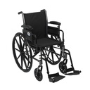 Cruiser III Light Weight Wheelchair with Flip Back Removable Arms (Flip Back Removable Adjustable Height Desk Arms and Swing away Footrests, 20" Seat)_image_11