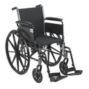 Cruiser III Light Weight Wheelchair with Flip Back Removable Arms (Flip Back Removable Full Arms and Swing away Footrests, 18" Seat)_image_11