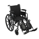 Cruiser III Light Weight Wheelchair with Flip Back Removable Arms (Flip Back Removable Adjustable Height Desk Arms and Elevating Leg Rests, 18" Seat)_image_11