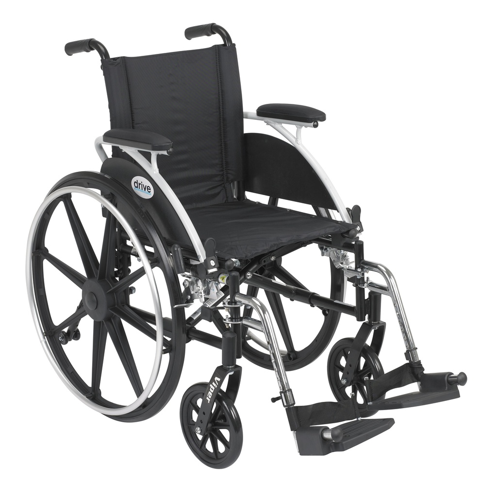 Viper Wheelchair with Flip Back Removable Arms (Flip Back Removable Desk Arms and Swing away Footrests, 14" Seat)_image_11