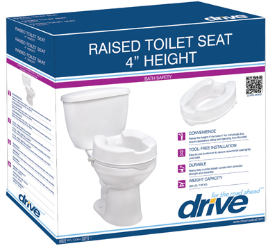 Raised Toilet Seat with Lock, Standard Seat (4" Height)_image_13