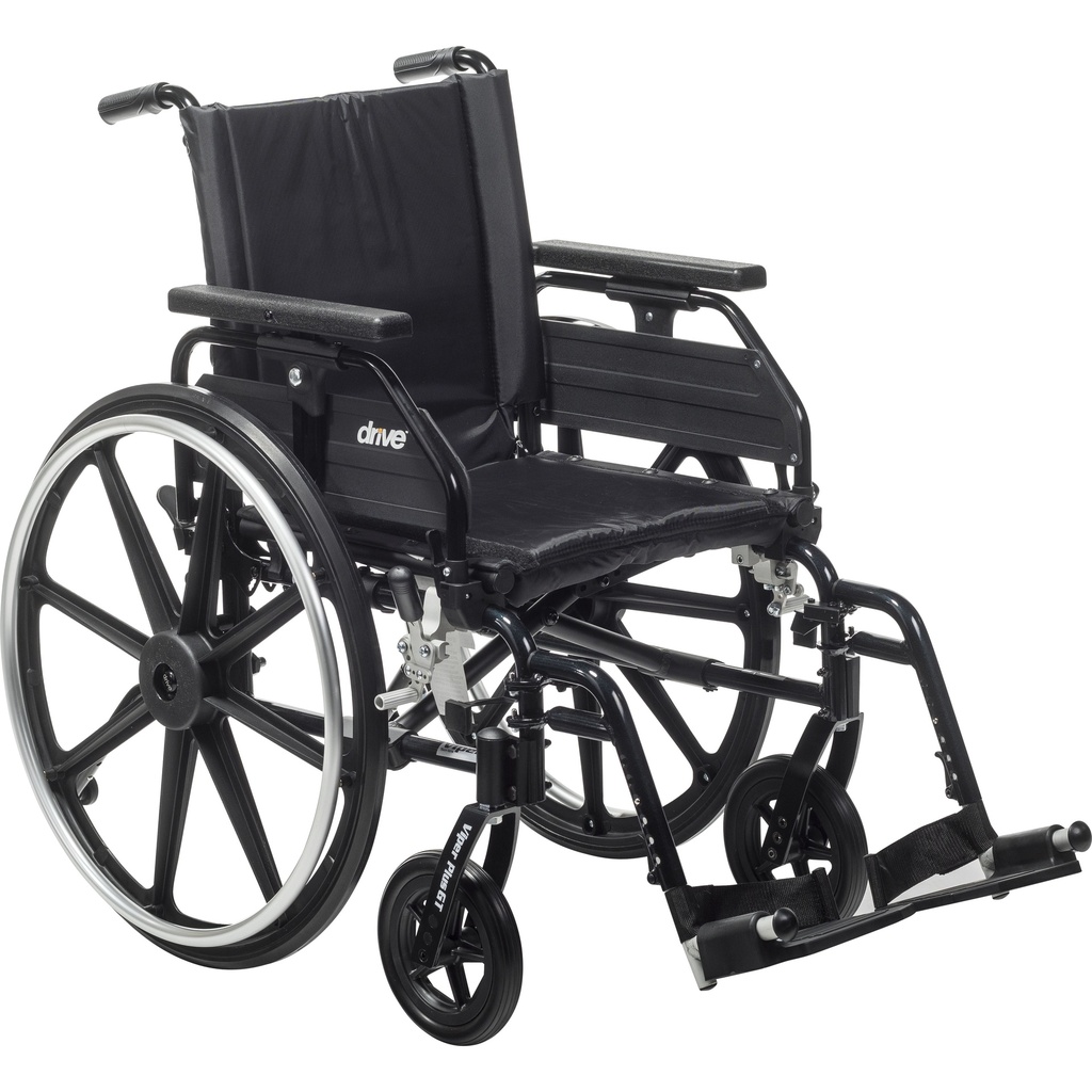 Viper Plus GT Wheelchair with Universal Armrests (Swing-Away Footrests, 20" Seat)_image_11