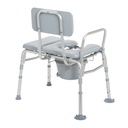 Padded Seat Transfer Bench with Commode Opening_image_12