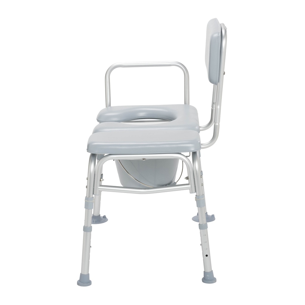 Padded Seat Transfer Bench with Commode Opening_image_13
