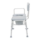 Padded Seat Transfer Bench with Commode Opening_image_13