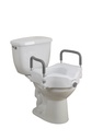 Elevated Raised Toilet Seat with Removable Padded Arms, Standard Seat_image_11