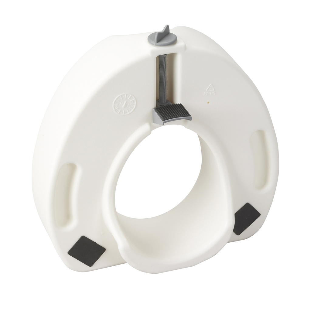 Premium Plastic Raised Toilet Seat with Lock, Elongated_image_12