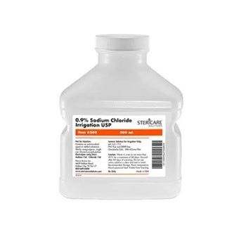 CASE/18 NORMAL SALINE SODIUM CHLORIDE 0.9% FOR IRRIGATION AND SUCTIONING SCREW TOP BOTTLE 500ML_gallery_11