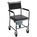 Commode chair with Four wheels (4 locks)_gallery_12