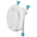 Folding Bath and Shower Chair with Non-Slip Seat and Backrest, White_image_15