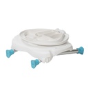 Folding Bath and Shower Chair with Non-Slip Seat and Backrest, White_image_16