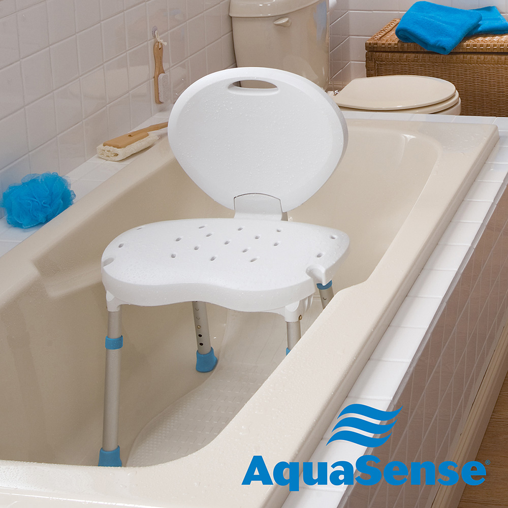 Folding Bath and Shower Chair with Non-Slip Seat and Backrest, White_image_20