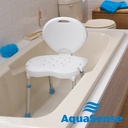 Folding Bath and Shower Chair with Non-Slip Seat and Backrest, White_image_20