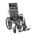 Drive Medical Silver Sport Recliner wheelchair with Vinyl Upholstery_gallery_11