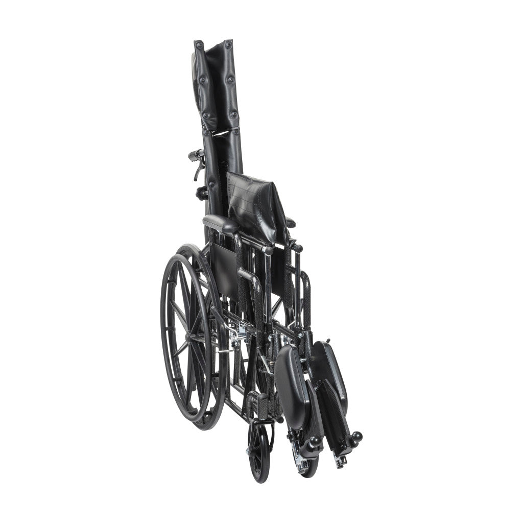 Drive Medical Silver Sport Recliner wheelchair with Vinyl Upholstery_gallery_12