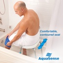 Adjustable Bath and Shower Chair with Non-Slip Comfort Seat, White_image_12