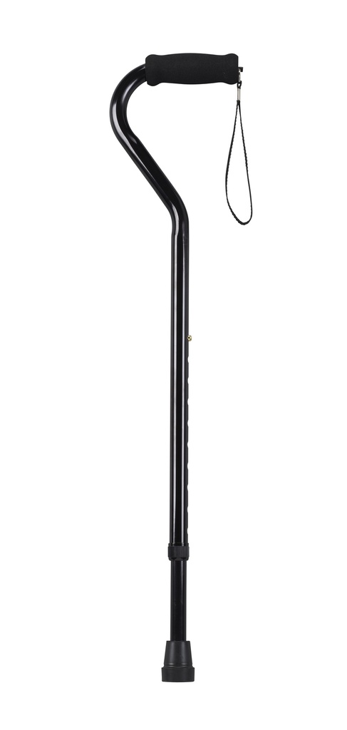Foam Grip Offset Handle Walking Cane (BLACK)_image_11