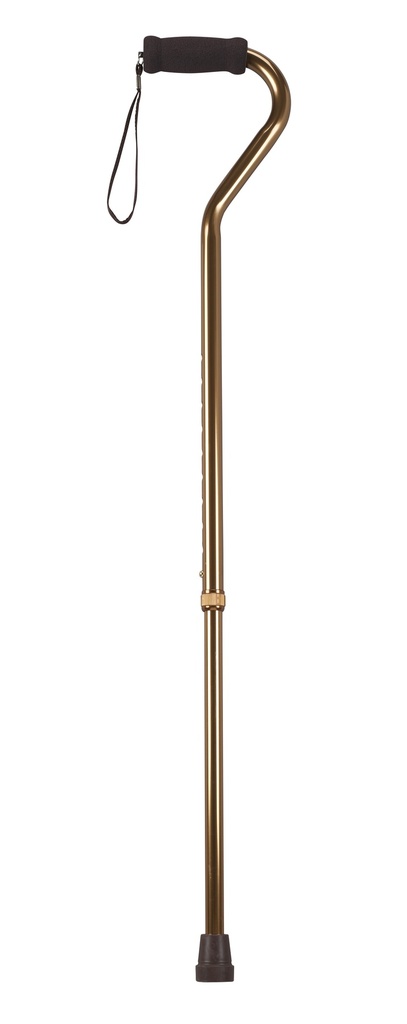 Foam Grip Offset Handle Walking Cane (Bronze)_image_11