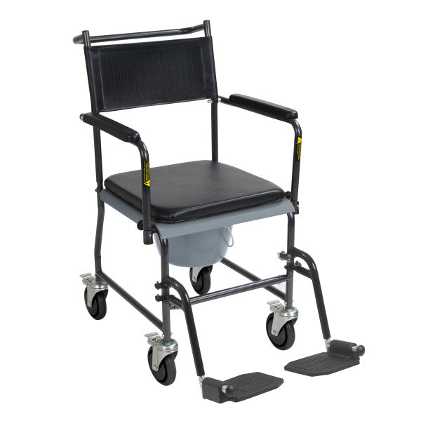 Commode chair with Four wheels (4 locks)_gallery_13
