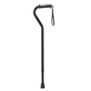 Adjustable Height Offset Handle Cane with Gel Hand Grip (BLACK)_image_14