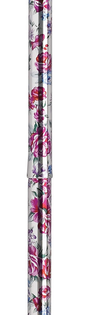 Lightweight Adjustable Folding Cane with T Handle (Black Floral)_image_15
