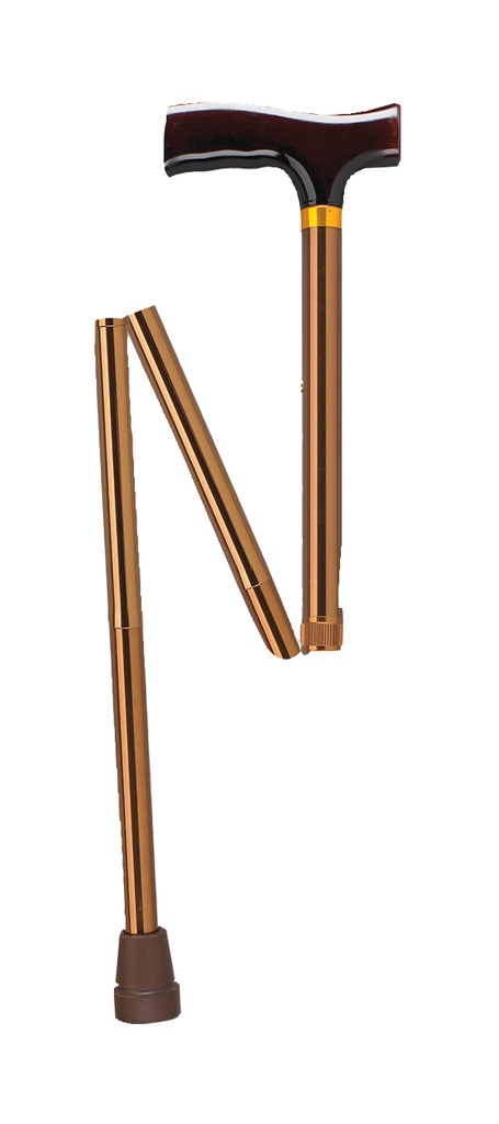 Lightweight Adjustable Folding Cane with T Handle (Bronze)_image_12