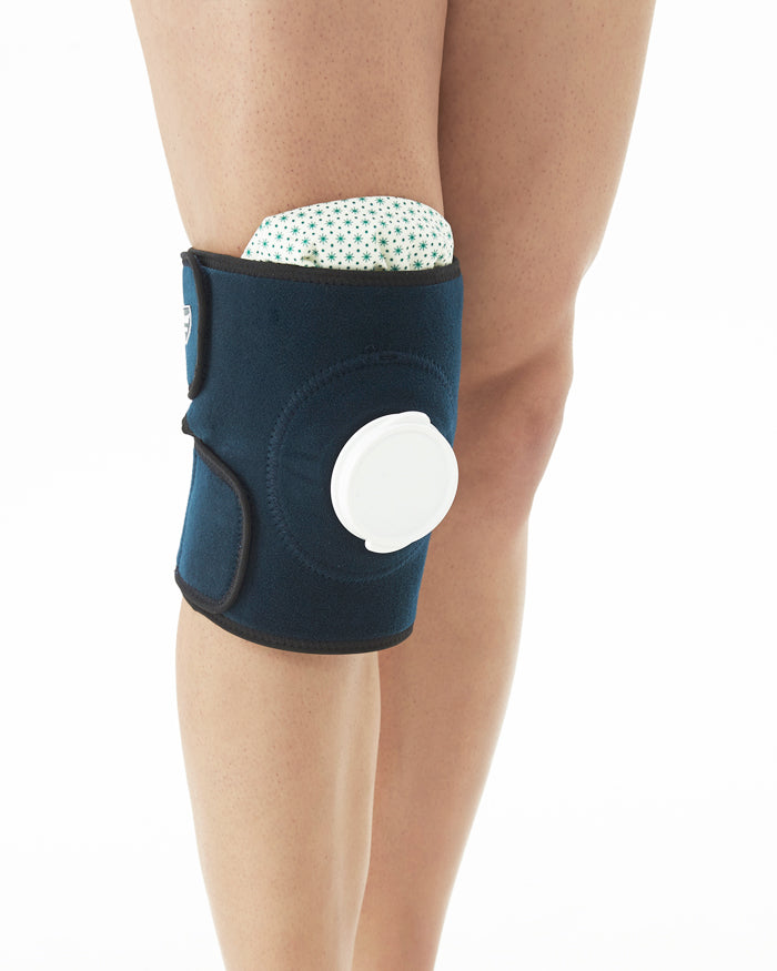 Knee Brace Support With Open Patella & Ice Bag For Pain Relief & Injury Recovery Adjustable Knee Brace For Injury & Recovery - Blue_gallery_11