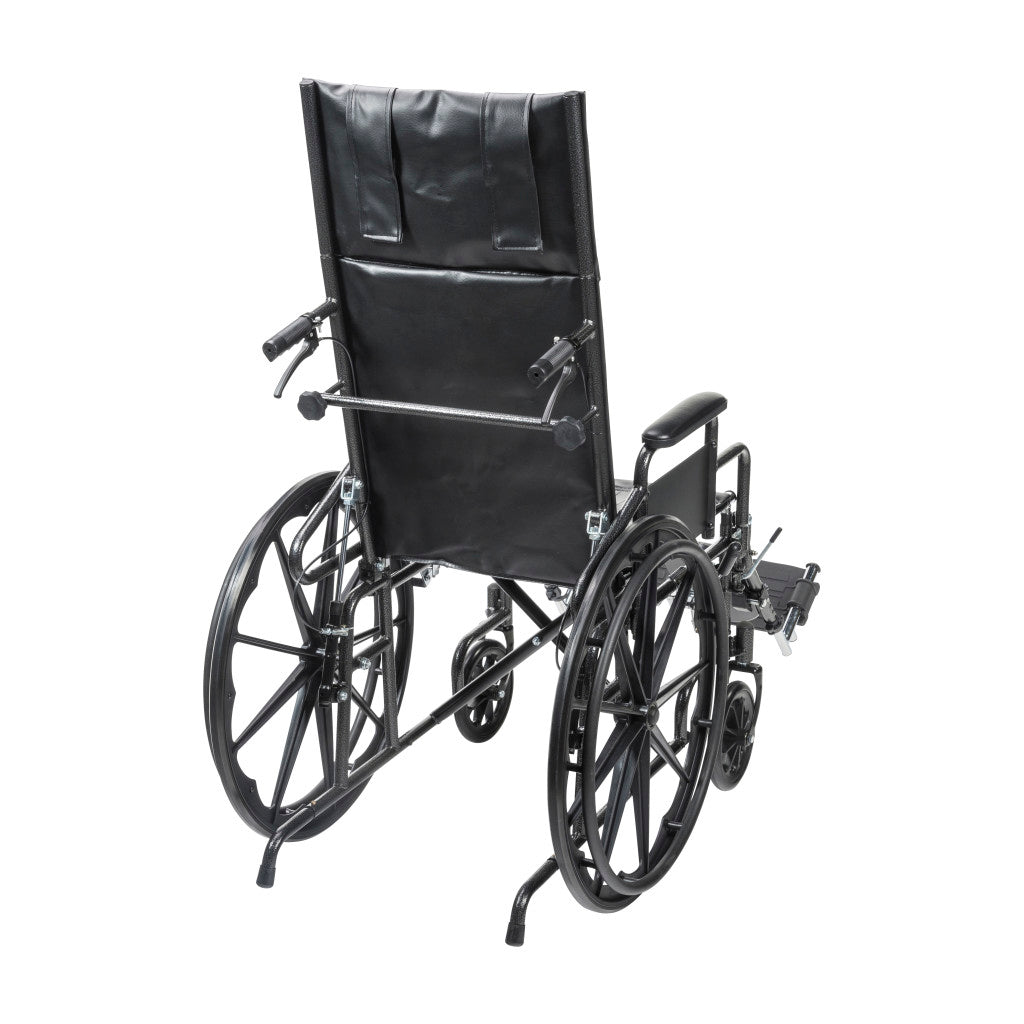 Drive Medical Silver Sport Recliner wheelchair with Vinyl Upholstery_gallery_23
