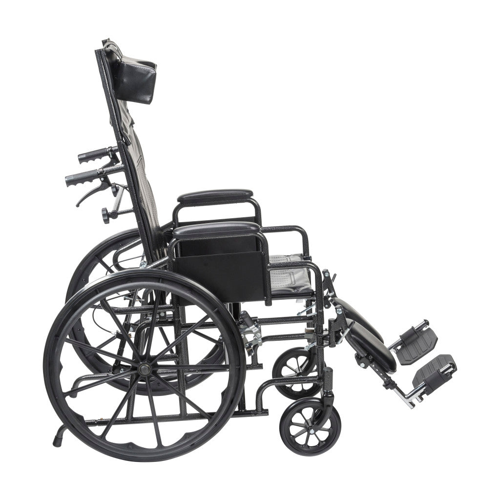 Drive Medical Silver Sport Recliner wheelchair with Vinyl Upholstery_gallery_25