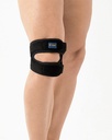 Knee Support Brace With Straps For Running & Sports Double Open Patella Support Pad For Weak Muscles - Black_gallery_11