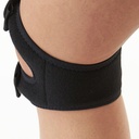 Knee Support Brace With Straps For Running & Sports Double Open Patella Support Pad For Weak Muscles - Black_gallery_14