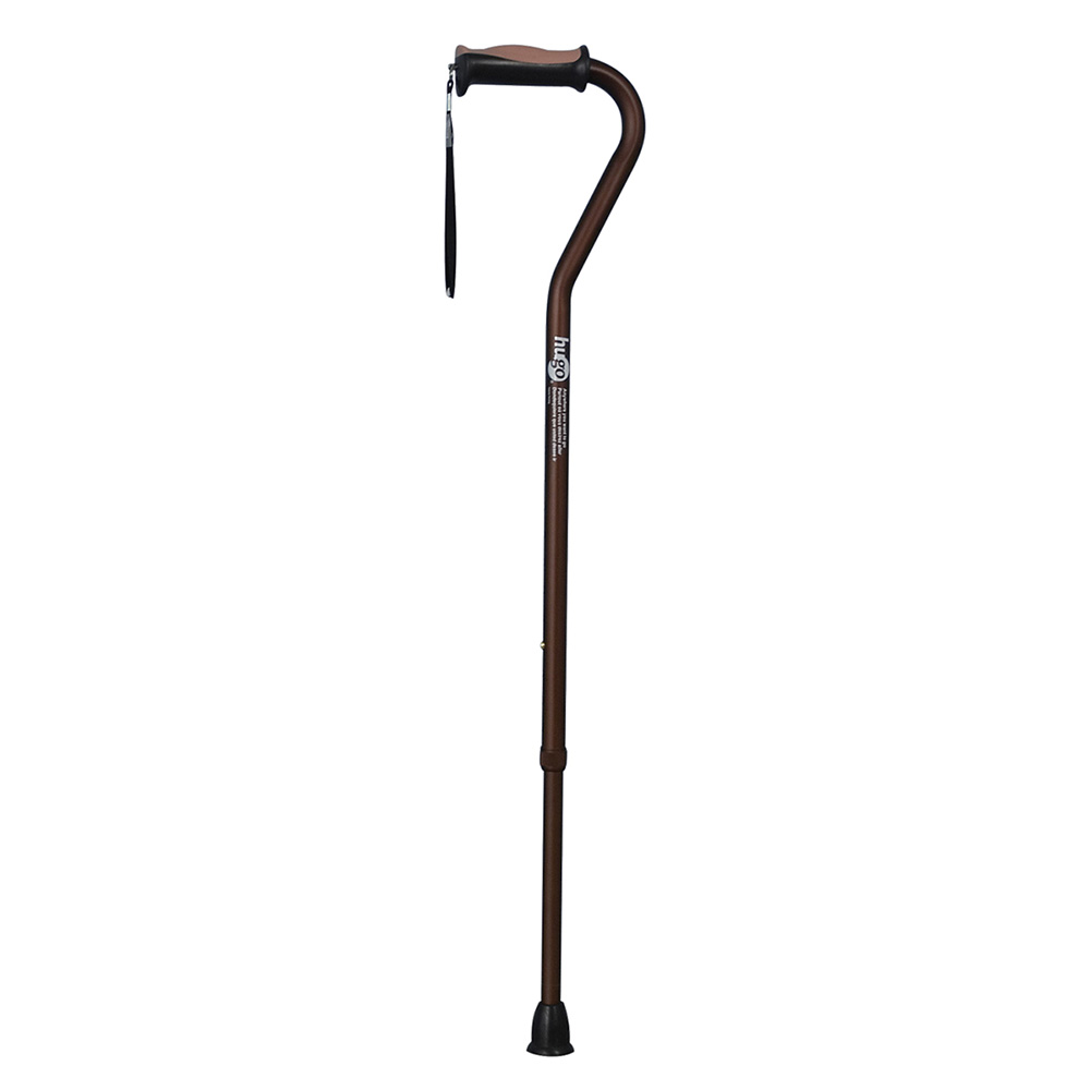 Adjustable Offset Handle Cane with Reflective Strap (Cocoa)_image_11