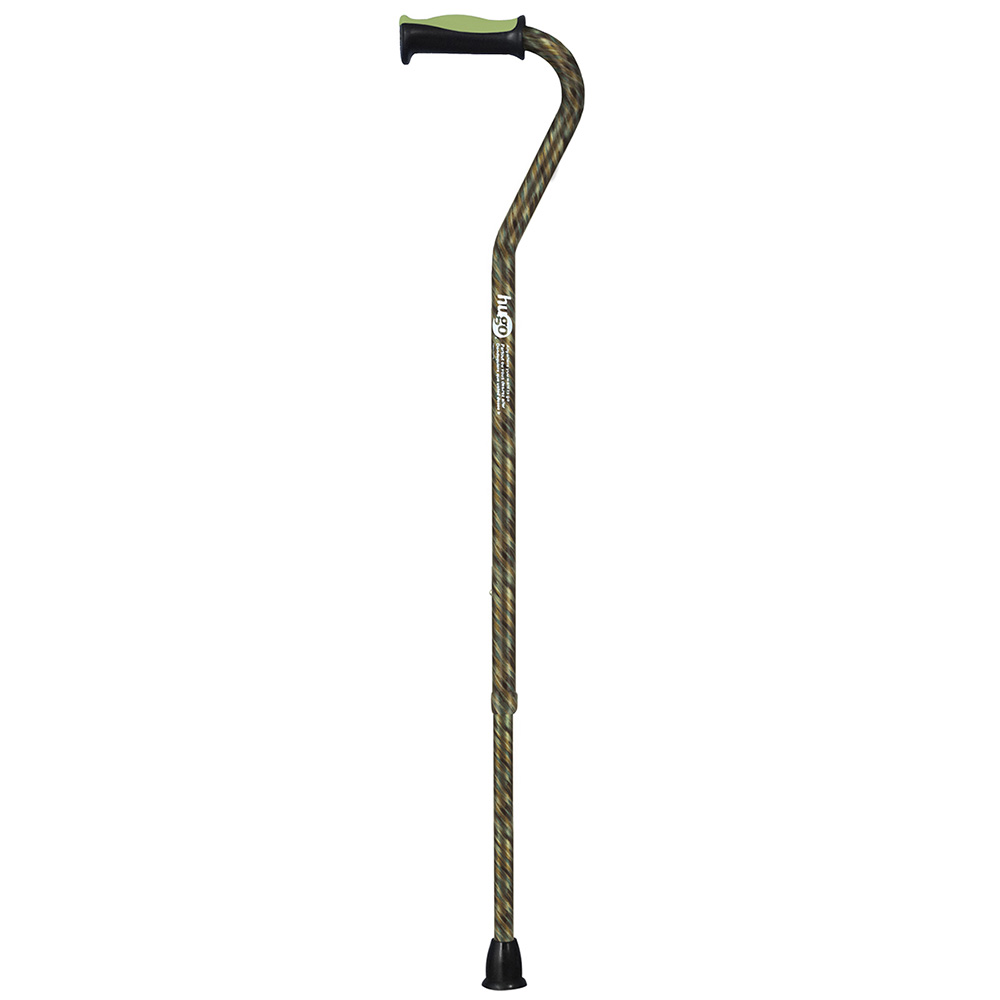 Adjustable Offset Handle Cane with Reflective Strap (Rainforest)_image_11