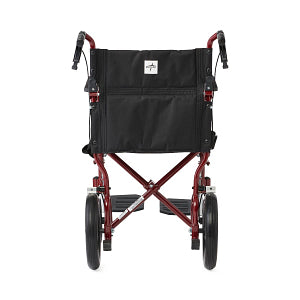 Medline Basic Aluminum Transport Chair with Permanent Full-Length Arms, Swing-Away Footrests and 12" Wheels_gallery_14