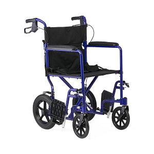 Medline Basic Aluminum Transport Chair with Permanent Full-Length Arms, Swing-Away Footrests and 12" Wheels_gallery_24