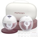 Momcozy M5 Hands Free Breast Pump, Double Wearable Breast Pump of Baby Mouth Double-Sealed Flange with 3 Modes & 9 Levels, Electric Breast Pump Portable - 24mm (2 Count)_gallery_11