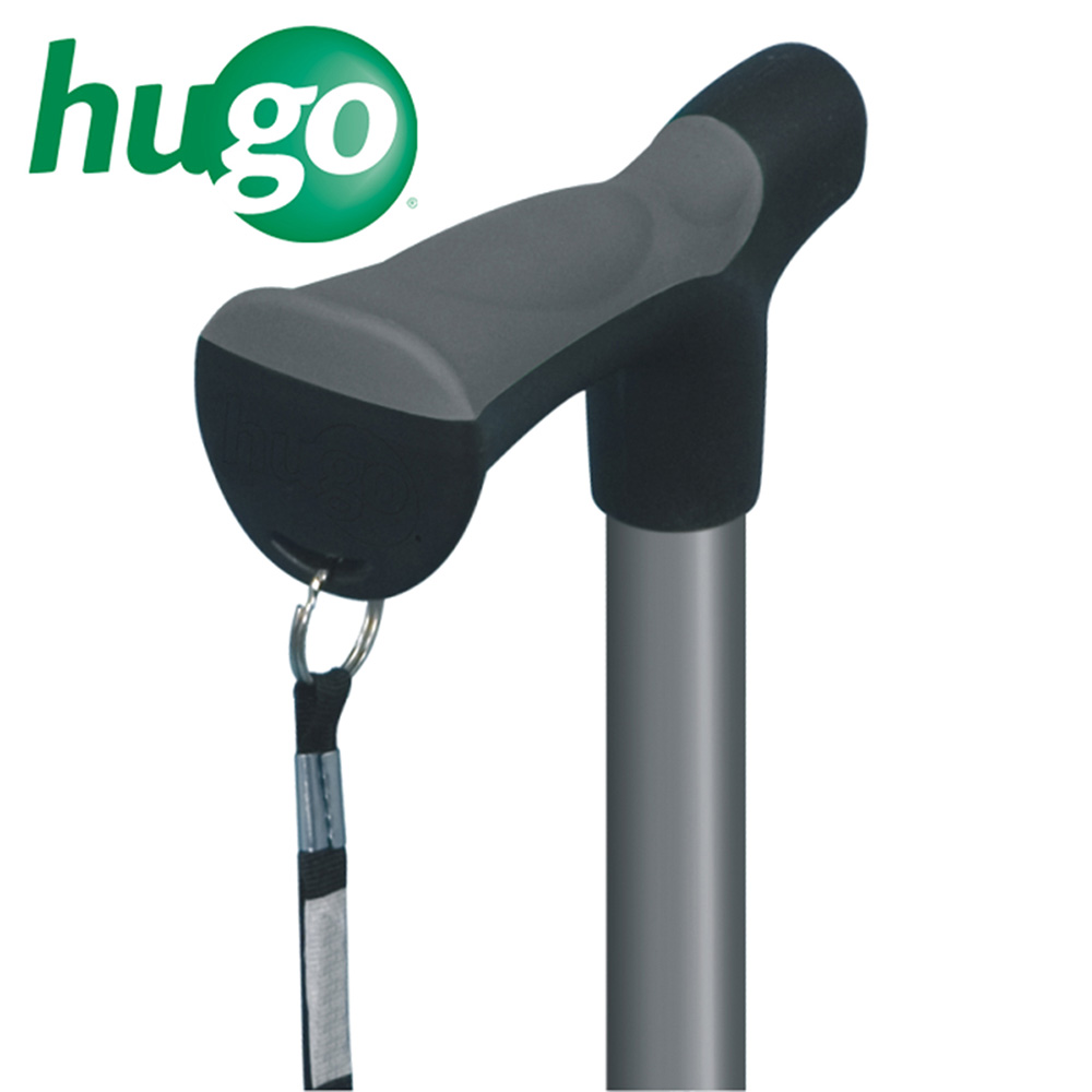 Adjustable Derby Handle Cane with Reflective Strap (Smoke)_image_12