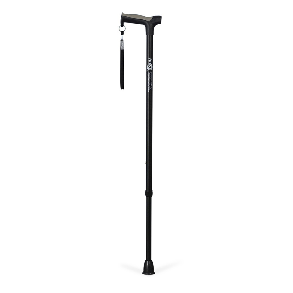 Adjustable Derby Handle Cane with Reflective Strap (Ebony)_image_11