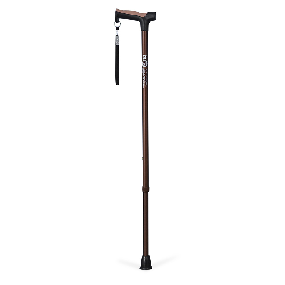 Adjustable Derby Handle Cane with Reflective Strap (Cocoa)_image_11
