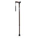 Adjustable Derby Handle Cane with Reflective Strap (Cocoa)_image_11