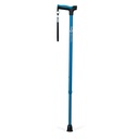 Adjustable Derby Handle Cane with Reflective Strap (Aquamarine)_image_11