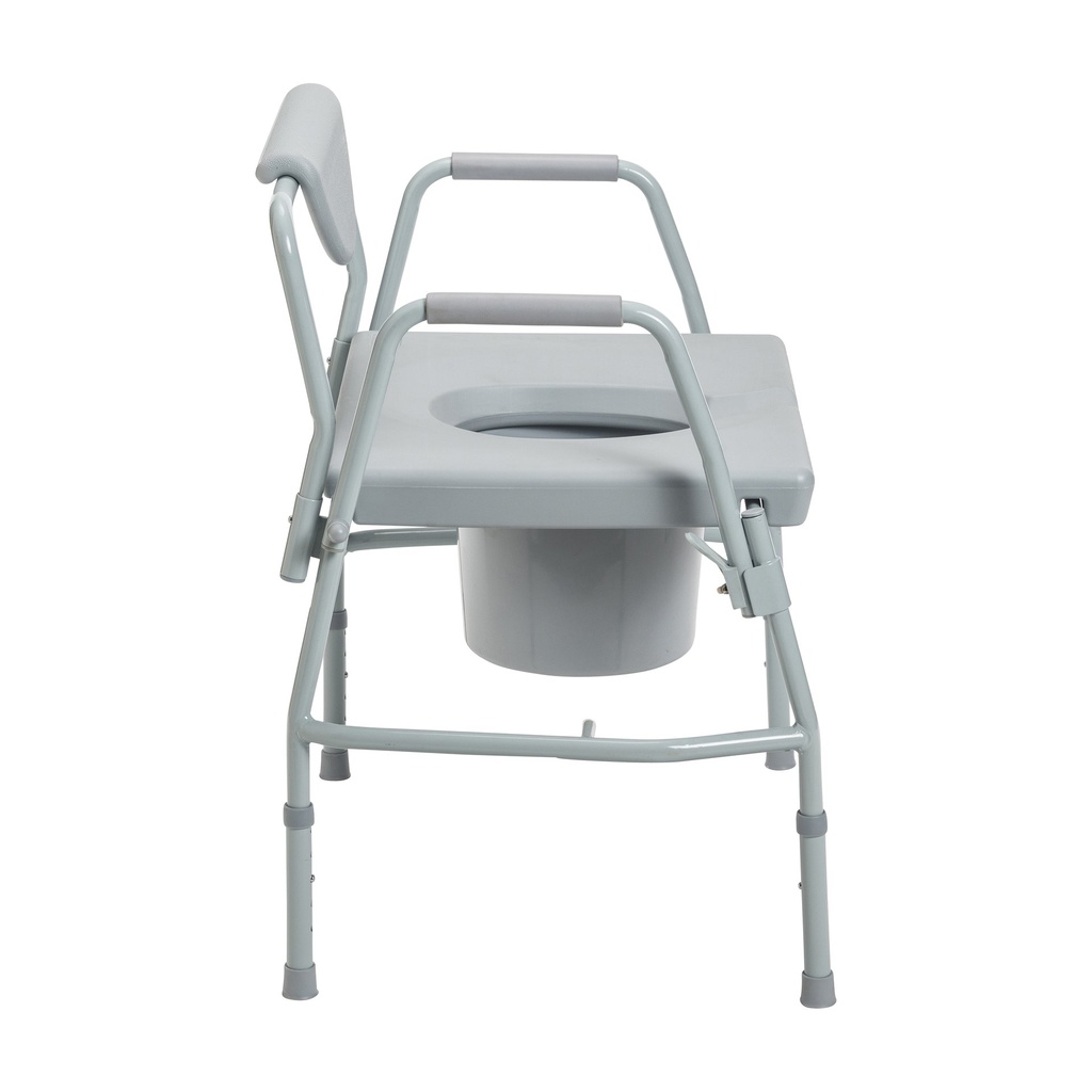 Bariatric Drop Arm Bedside Commode Chair_image_14