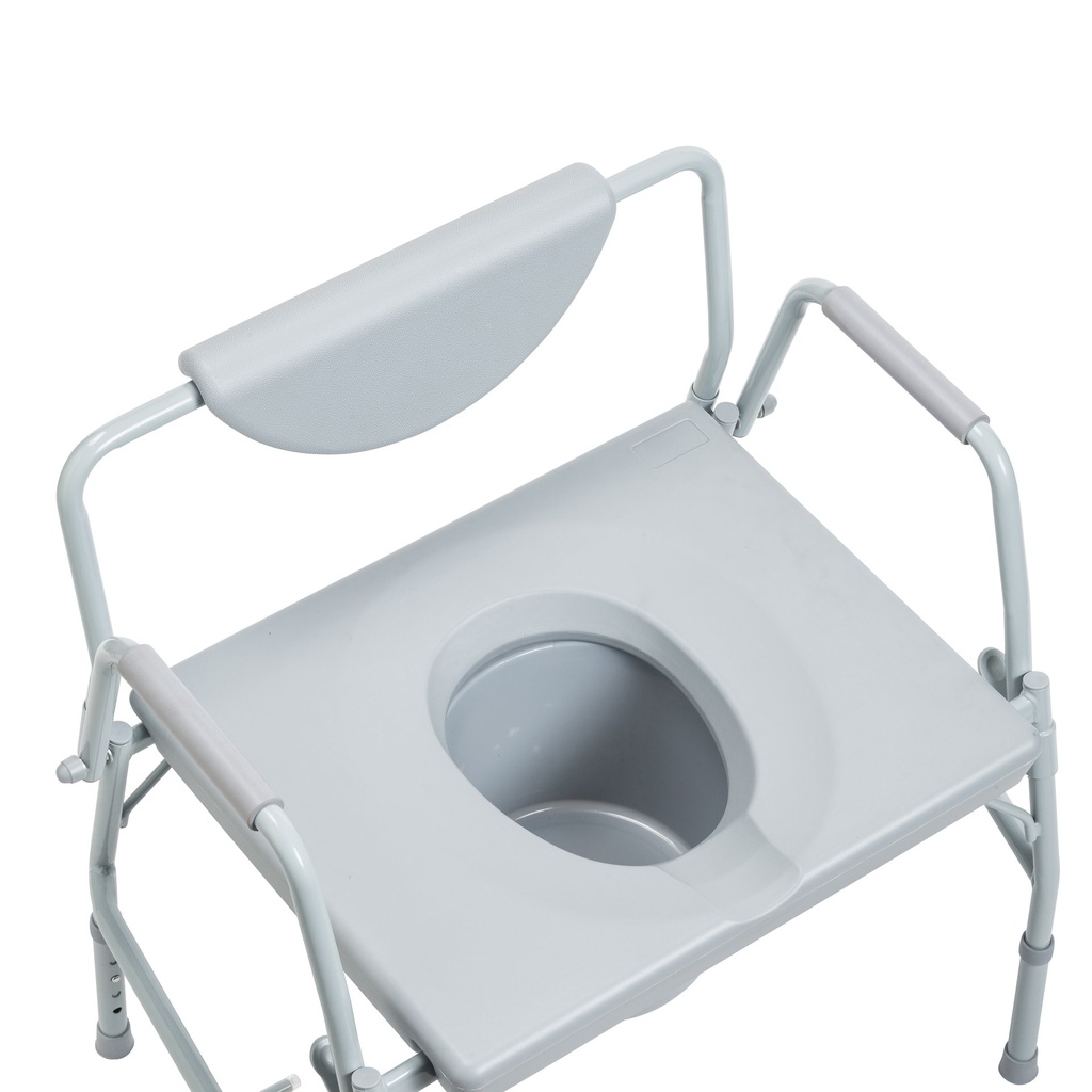 Bariatric Drop Arm Bedside Commode Chair_image_16