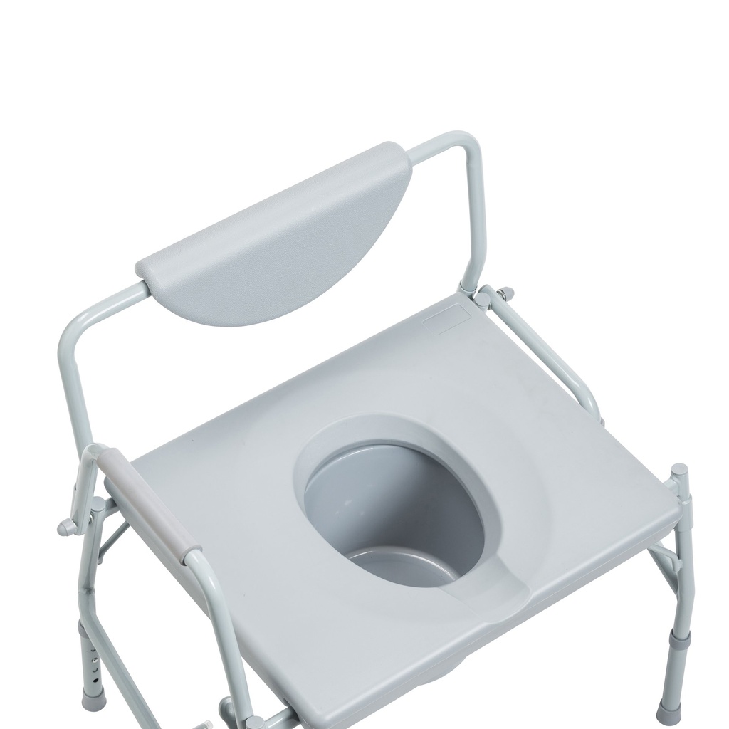 Bariatric Drop Arm Bedside Commode Chair_image_17
