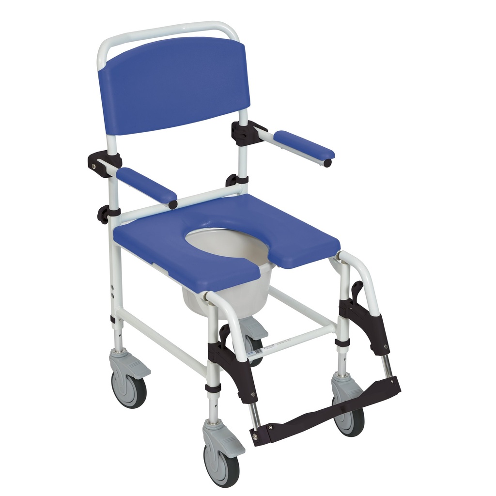 Aluminum Shower Commode Mobile Chair (Transport Chair)_image_11