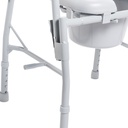 Steel Drop Arm Bedside Commode with Padded Seat & Arms_image_16