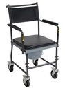 Upholstered Drop Arm Wheeled Commode_image_11